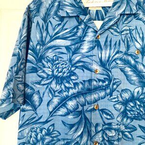 TOMMY BAHAMA Tropical Silk Short Sleeve  Camp Shirt XL